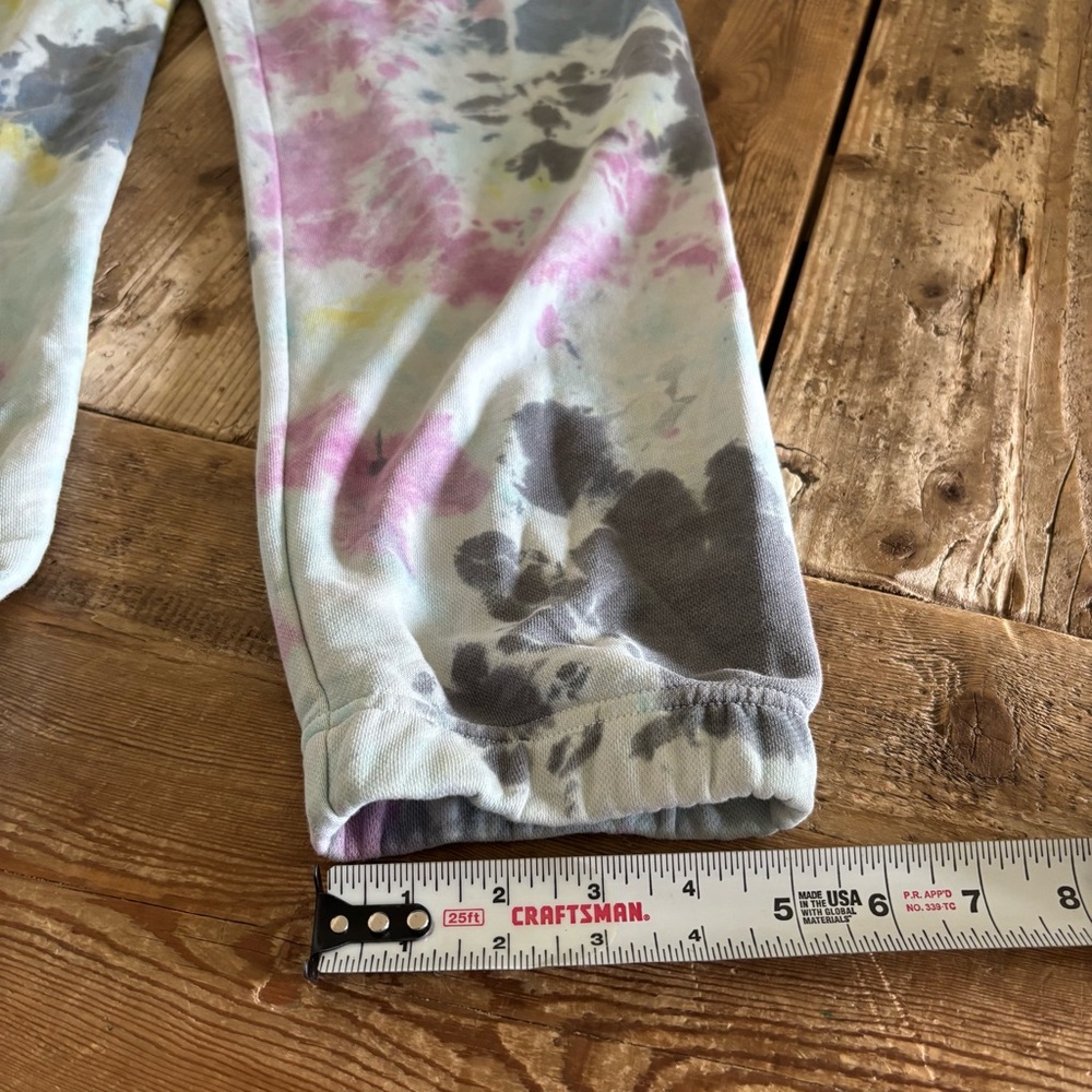 Nike Tie Dye Joggers Fleece Sweatpants Men's Large Gray Blue Splattered Paint - Picture 11 of 11